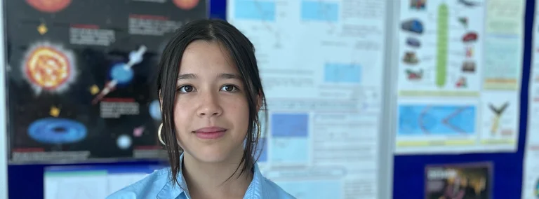 student smiling