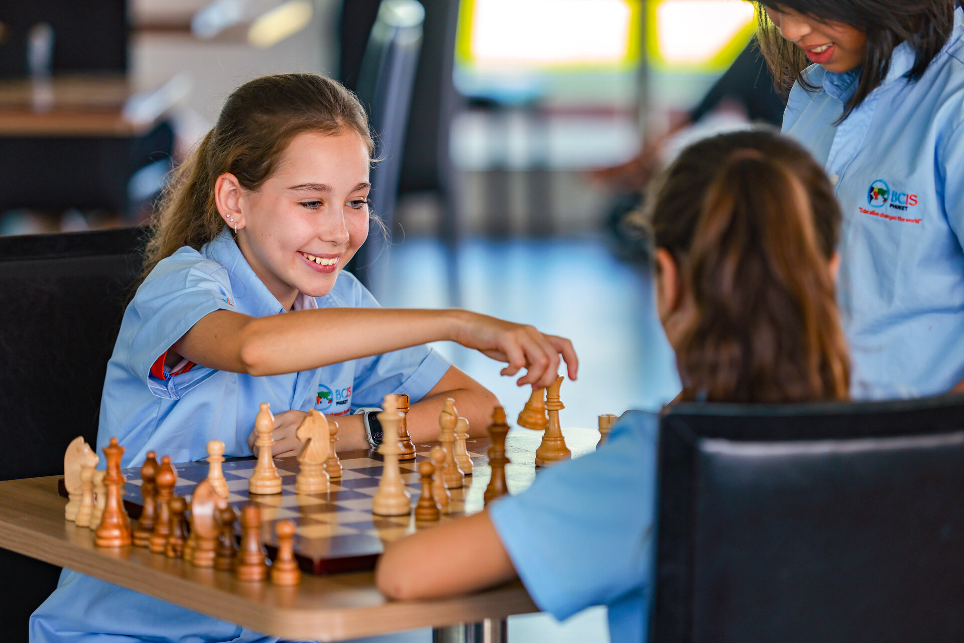 students playing chess