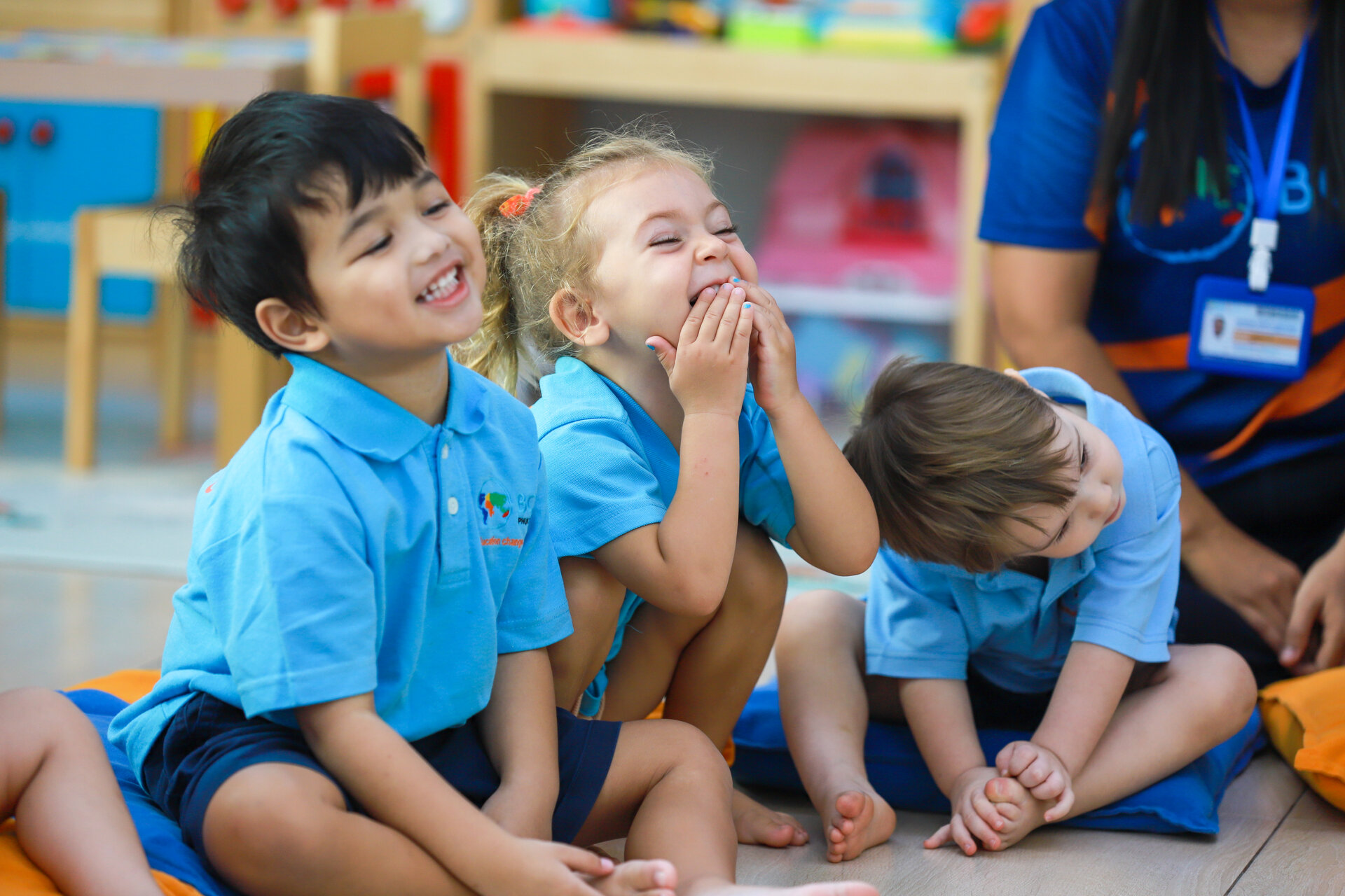 students smiling