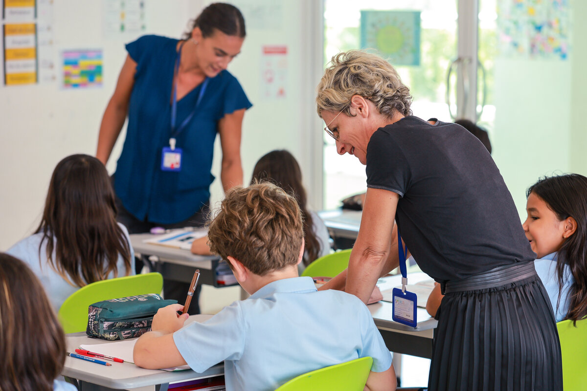 teachers and students in the classroom