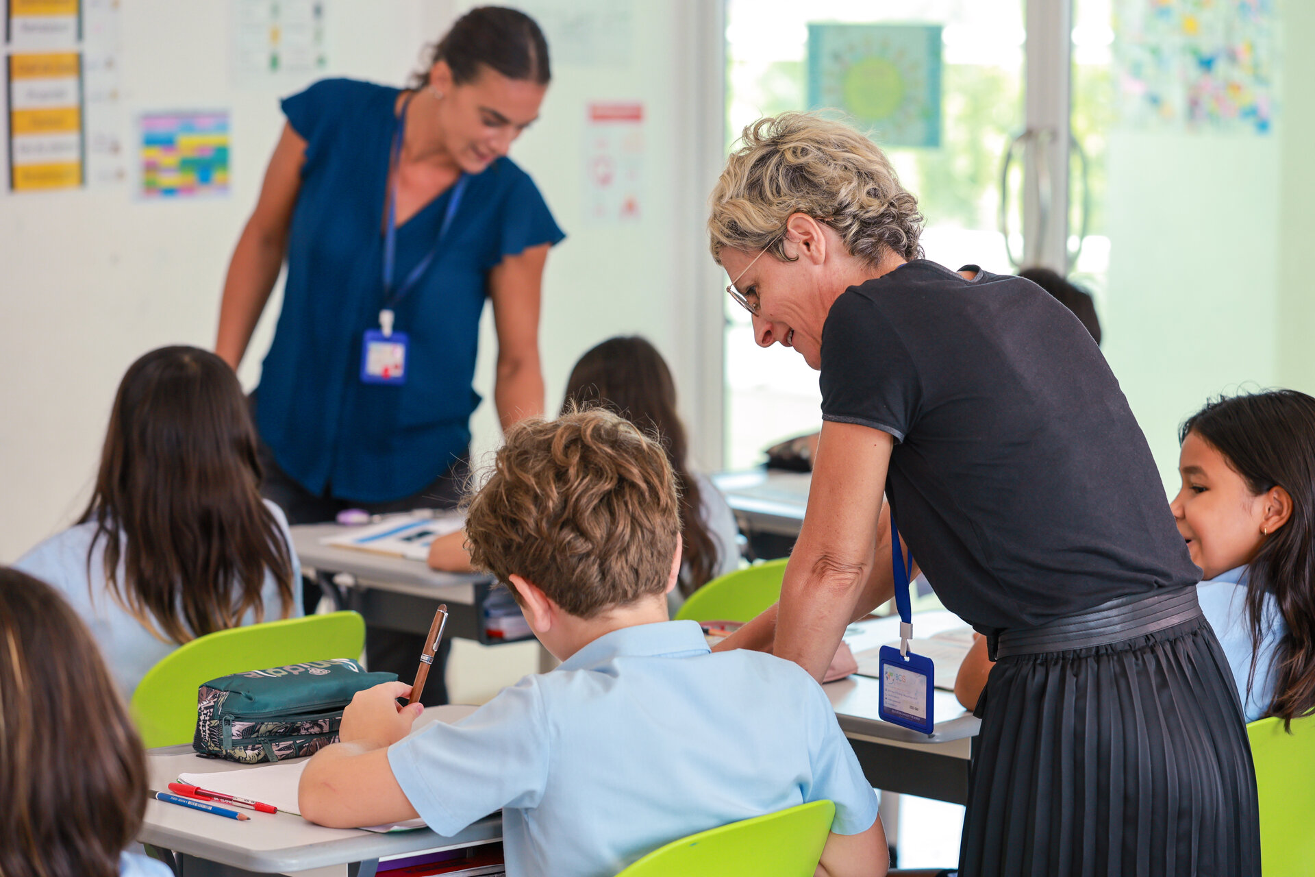 teachers and students in the classroom