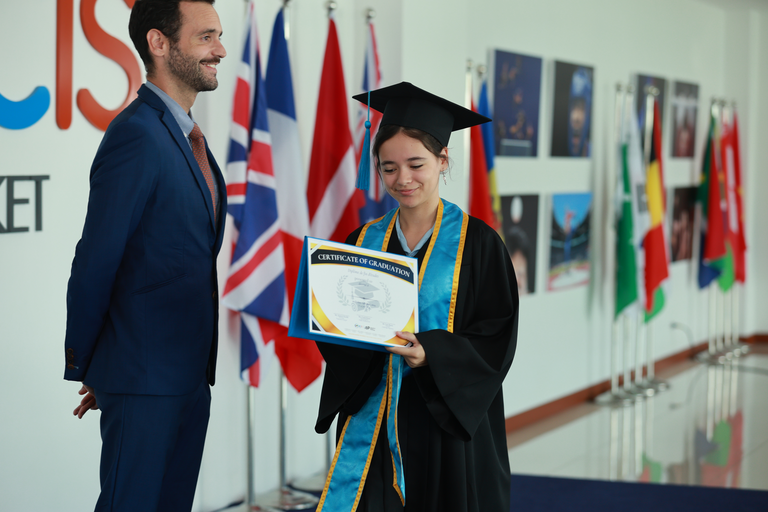 student during graduation day