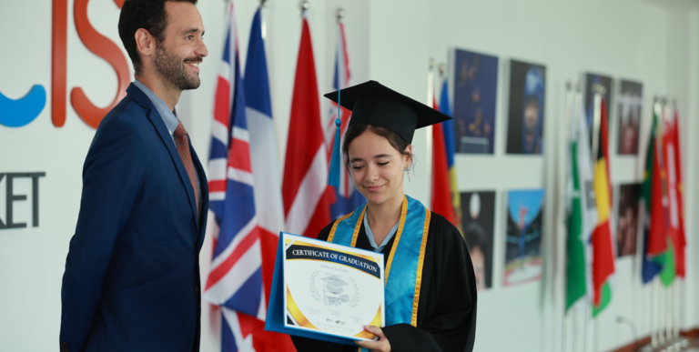 student during graduation day