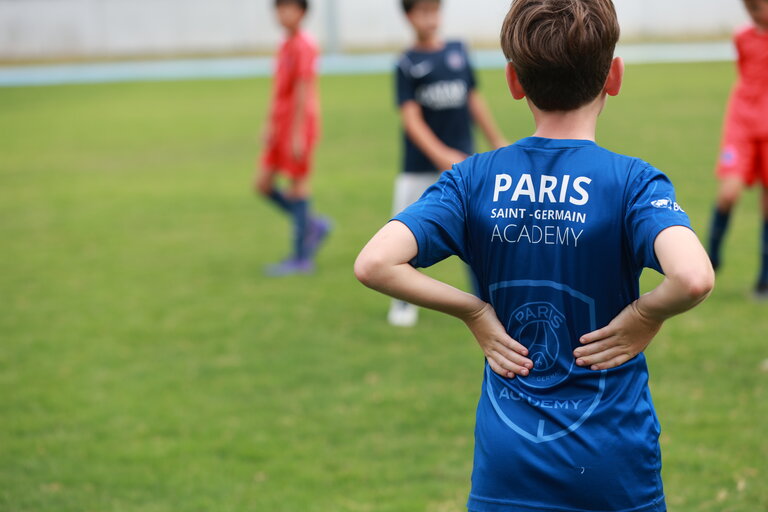 student during football match