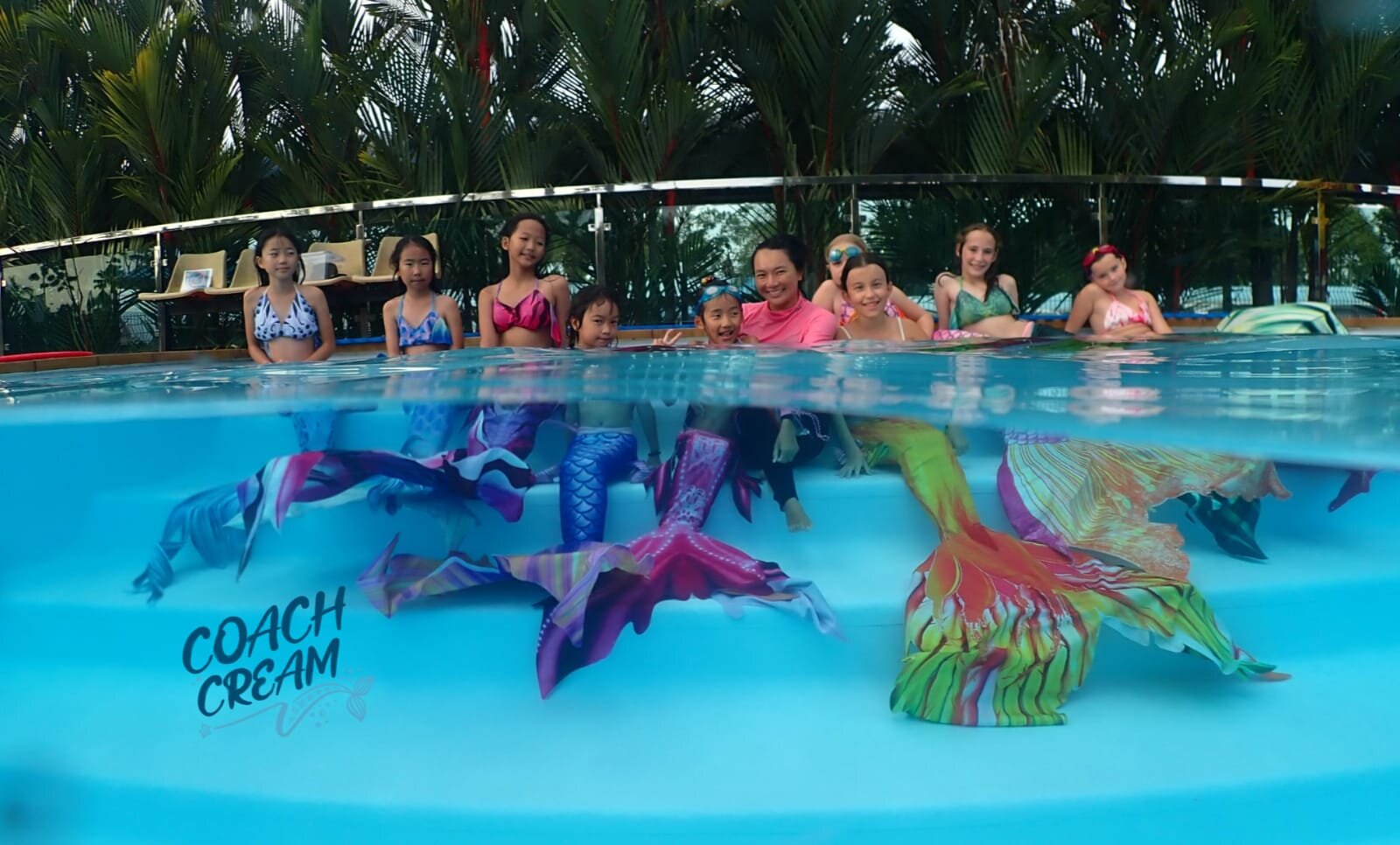 students dressed up like mermaids