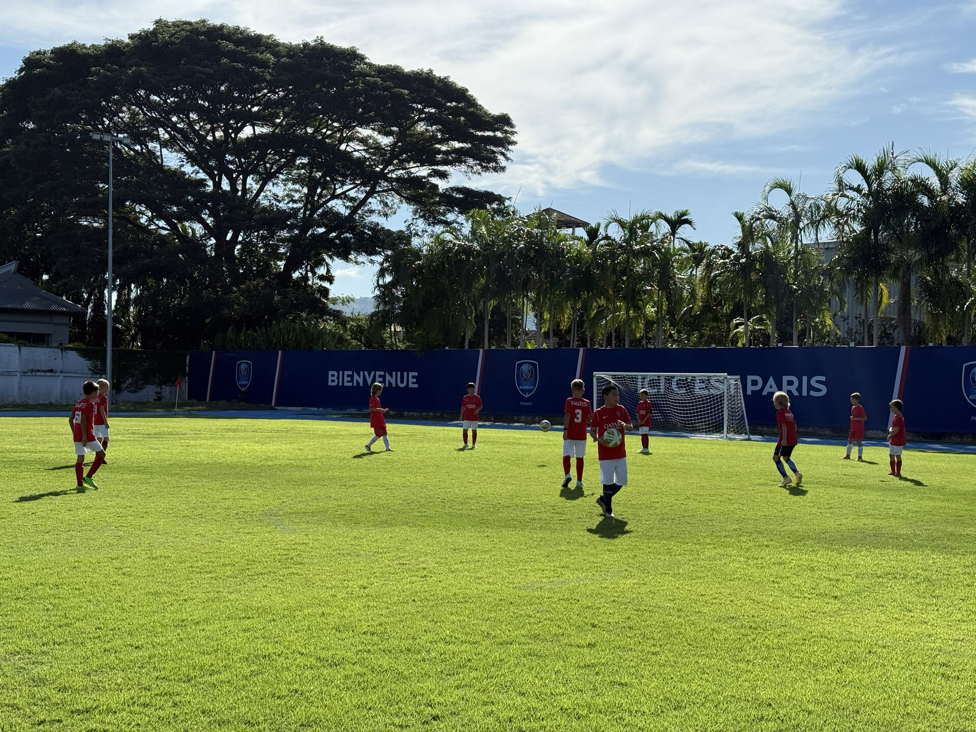 football match in the school field